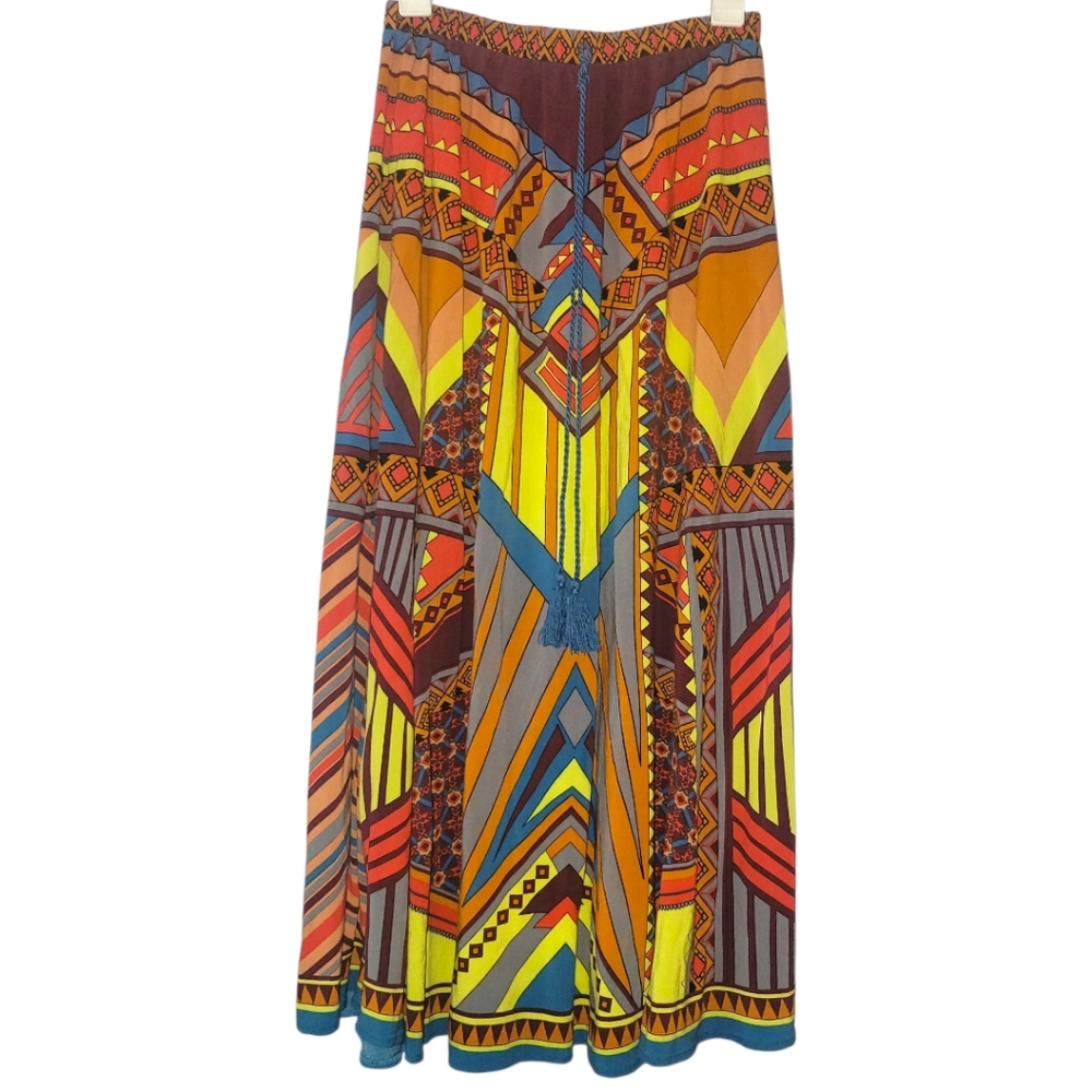 Flying Tomato Gorgeous Boho Maxi Skirt EUC Size Small Stretchy